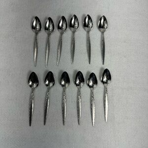 Oneida Community Stainless Flatware Tea Spoon Vintage 12 Pieces